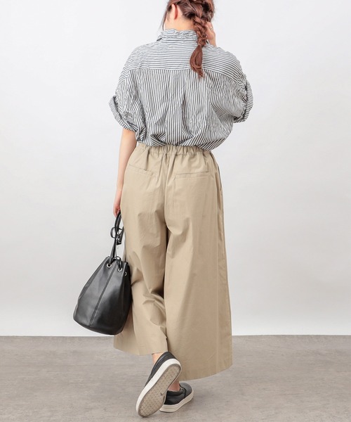 PUAL CE CIN(ピュアルセシン)の「【Du noir】タイプライターガウチョパンツ(その他パンツ・レディース・ブラック/ブラウン/ベージュ・FREE)」の11枚目の写真