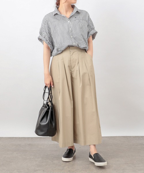PUAL CE CIN(ピュアルセシン)の「【Du noir】タイプライターガウチョパンツ(その他パンツ・レディース・ブラック/ブラウン/ベージュ・FREE)」の12枚目の写真