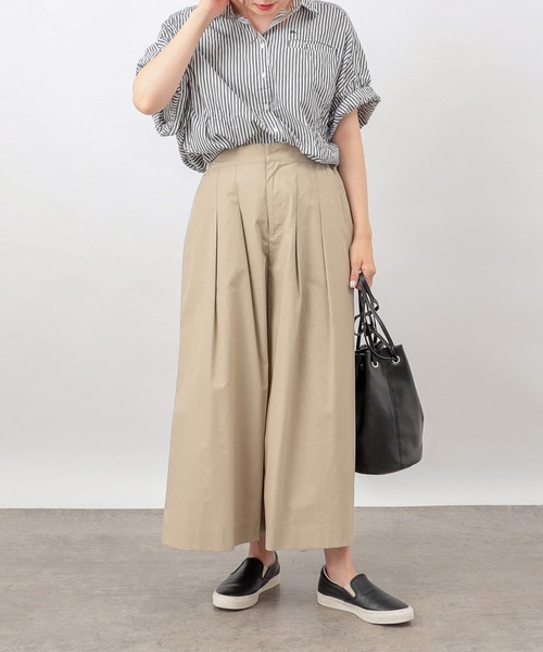 PUAL CE CIN(ピュアルセシン)の「【Du noir】タイプライターガウチョパンツ(その他パンツ・レディース・ブラック/ブラウン/ベージュ・FREE)」の13枚目の写真