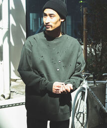 BEAMS | BEAMS / ダメージ クルーネック スウェット(スウェット)