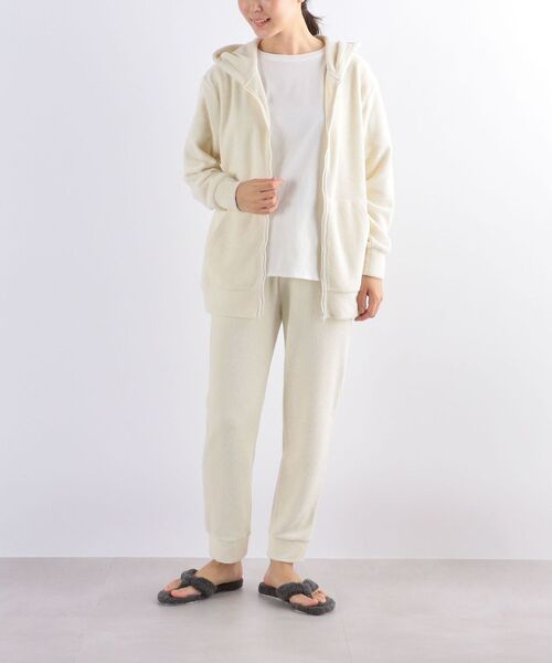SHIPS any（シップス エニィ）の「SHIPS any & cozy: リラックスウェア パイル イージーパンツ <WOMEN>（その他パンツ・レディース・ホワイト/オフホワイト/ネイビー・ONE SIZE）」の12枚目の写真