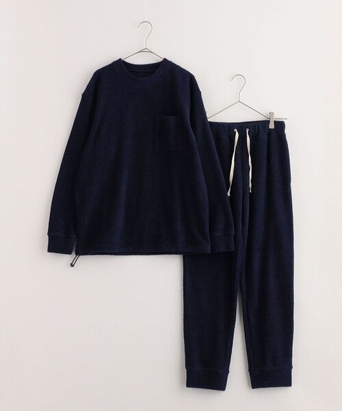 SHIPS any（シップス エニィ）の「SHIPS any & cozy: リラックスウェア パイル イージーパンツ <WOMEN>（その他パンツ・レディース・ホワイト/オフホワイト/ネイビー・ONE SIZE）」の5枚目の写真