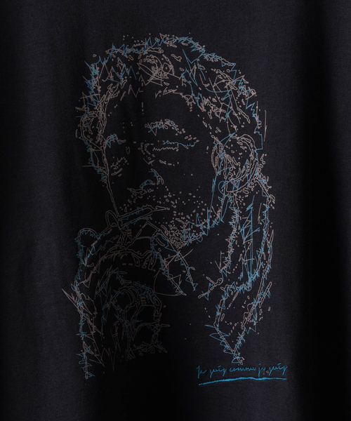 ABAHOUSE（アバハウス）の「ルーズサイズ スケッチ アート Tシャツ（Tシャツ/カットソー・メンズ・ホワイト系その他/グレイッシュベージュ/ホワイト/ブラック・48/46/44）」の9枚目の写真