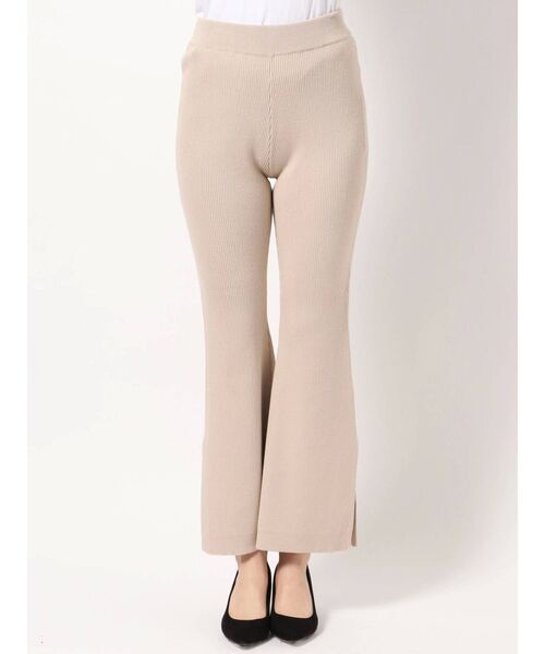 MURUA（ムルーア）の「【ONLINE限定】リブフィットフレアパンツ（スウェットパンツ・レディース・アイボリー/グレー/ブラック・FREE）」の15枚目の写真
