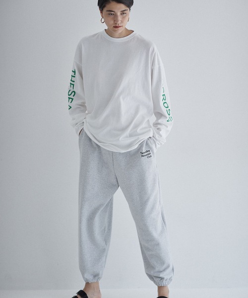 SEA（シー）の「GRAPHIC L/S TEE (ACROSS THE SEA)（Tシャツ/カットソー・レディース・グリーン/ブルー/レッド・1/2/3）」の2枚目の写真