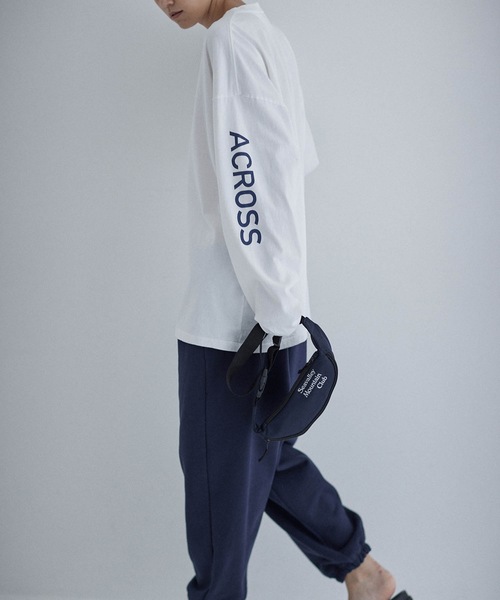 SEA（シー）の「GRAPHIC L/S TEE (ACROSS THE SEA)（Tシャツ/カットソー・レディース・グリーン/ブルー/レッド・1/2/3）」の8枚目の写真