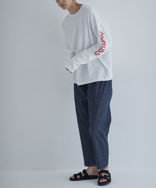 SEA（シー）の「GRAPHIC L/S TEE (ACROSS THE SEA)（Tシャツ/カットソー・レディース・グリーン/ブルー/レッド・1/2/3）」の11枚目の写真