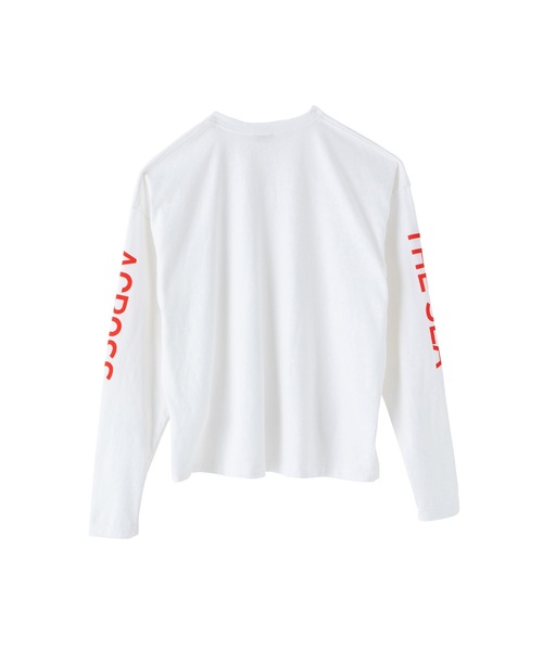 SEA（シー）の「GRAPHIC L/S TEE (ACROSS THE SEA)（Tシャツ/カットソー・レディース・グリーン/ブルー/レッド・1/2/3）」の16枚目の写真