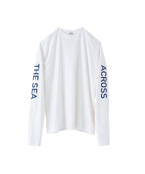 SEA（シー）の「GRAPHIC L/S TEE (ACROSS THE SEA)（Tシャツ/カットソー・レディース・グリーン/ブルー/レッド・1/2/3）」の18枚目の写真