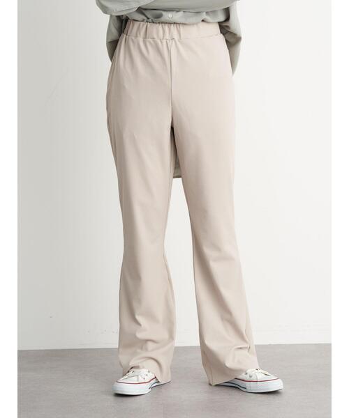 earth music&ecology（アースミュージックアンドエコロジー）の「すきな丈カットフレアリブパンツ ＊（その他パンツ・レディース・モカ/ライトベージュ/ブラック・M/L/S）」の10枚目の写真