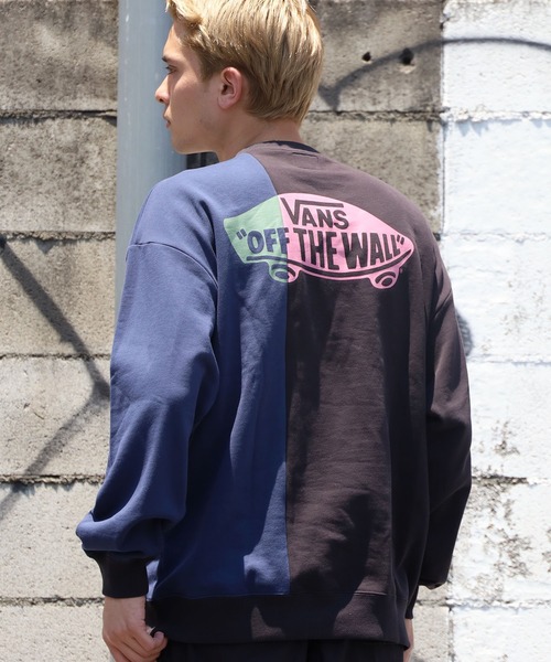 VANS（バンズ）の「VANS/ヴァンズ Vans Color Block Sweat Crew クルーネックスウェット（スウェット・メンズ・ブラック/ブラウン・L/M/XL）」の5枚目の写真