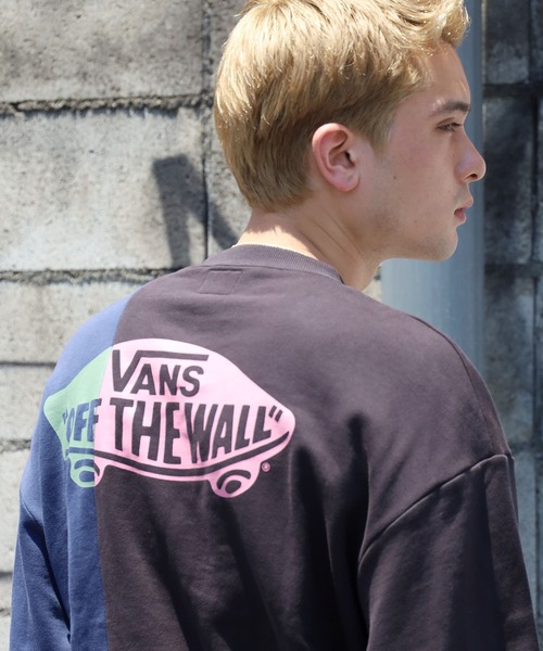 VANS（バンズ）の「VANS/ヴァンズ Vans Color Block Sweat Crew クルーネックスウェット（スウェット・メンズ・ブラック/ブラウン・L/M/XL）」の6枚目の写真