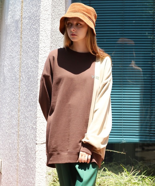 VANS（バンズ）の「VANS/ヴァンズ Vans Color Block Sweat Crew クルーネックスウェット（スウェット・メンズ・ブラック/ブラウン・L/M/XL）」の16枚目の写真