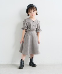 Litone（リトワン）の「Litone　チェックフレアシルエットスカート（スカート・キッズ）」