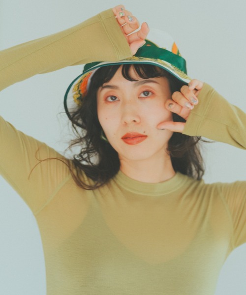 fukuu(フクウ)の「とろけちゃう肌触りハイネックインナートップス(その他トップス・レディース・ライム/ベージュ・S/M)」の18枚目の写真