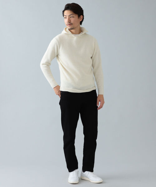 BRILLA per il gusto（ブリッラペルイルグースト）の「FILIPPO DE LAURENTIS / 別注 アルパカ プルオーバー フーディー（パーカー・メンズ・ブラック/オフホワイト・44/46/48/50）」の3枚目の写真