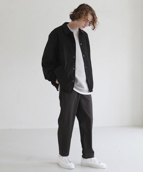 ETELIO（エテリオ）の「コーデュロイ ツイル ボリュームシルエット コーチジャケット（ブルゾン・メンズ・ブラック/ワイン/ブルー/チャコール・L/S/M）」の7枚目の写真