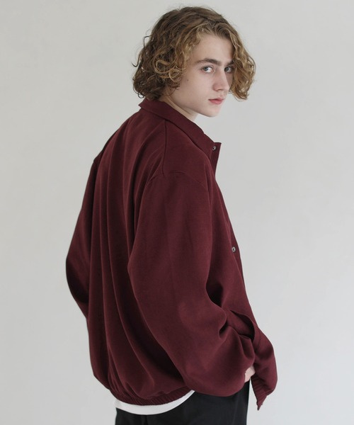 ETELIO（エテリオ）の「コーデュロイ ツイル ボリュームシルエット コーチジャケット（ブルゾン・メンズ・ブラック/ワイン/ブルー/チャコール・L/S/M）」の18枚目の写真