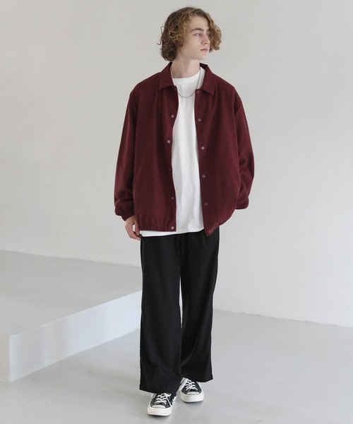 ETELIO（エテリオ）の「コーデュロイ ツイル ボリュームシルエット コーチジャケット（ブルゾン・メンズ・ブラック/ワイン/ブルー/チャコール・L/S/M）」の19枚目の写真