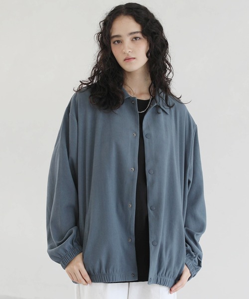 ETELIO（エテリオ）の「コーデュロイ ツイル ボリュームシルエット コーチジャケット（ブルゾン・メンズ・ブラック/ワイン/ブルー/チャコール・L/S/M）」の15枚目の写真