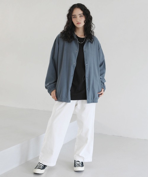 ETELIO（エテリオ）の「コーデュロイ ツイル ボリュームシルエット コーチジャケット（ブルゾン・メンズ・ブラック/ワイン/ブルー/チャコール・L/S/M）」の16枚目の写真