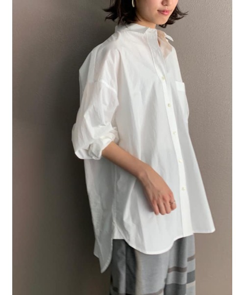 BEARDSLEY（ビアズリー）の「香水瓶刺繍シャツ（シャツ/ブラウス・レディース・ホワイト/ネイビー・FREE）」の13枚目の写真