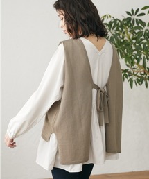 Green　Parks | SET2点 エプロン風ベスト+ブラウス＊(シャツ/ブラウス)