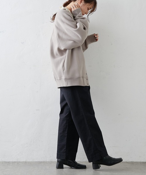 PUAL CE CIN（ピュアルセシン）の「JAPAN MADEストレッチストレートパンツ（その他パンツ・レディース・ブラック/ベージュ/カーキ/ライトベージュ・FREE）」の16枚目の写真