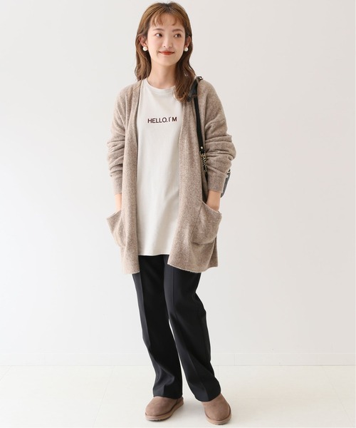 SLOBE IENA ウールナイロンニットカーディガン SLOBE IENA（スローブイエナ）の「ウールナイロンニットカーディガン