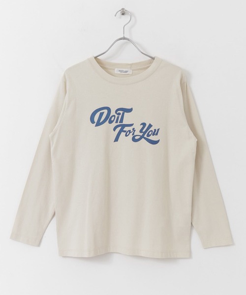 URBAN RESEARCH Sonny Label（アーバンリサーチサニーレーベル）の「ロゴプリントロングTシャツ（Tシャツ/カットソー・レディース・オフホワイト/スミクロ/ベージュ・FREE）」の17枚目の写真