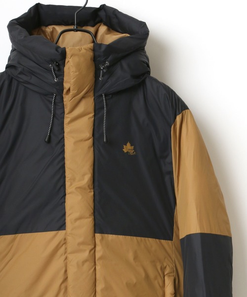 LOGOS（ロゴス）の「LOGOS/ロゴス FIBER DOWN JACKET HOODIE/ファイバーダウンジャケットパーカー（ダウンジャケット/コート・メンズ・ブラック/ベージュ/ブラウン/イエロー/グリーン・LL/M/L）」の3枚目の写真