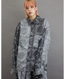 【Re:one】-NINE NUTS-  Bandana switching L/S shirt(MA)