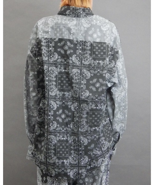 VIBGYOR（ヴィブジョー）の「【Re:one】-NINE NUTS-  Bandana switching L/S shirt(MA)（シャツ/ブラウス・メンズ・ブラック/ネイビー・FREE）」の17枚目の写真