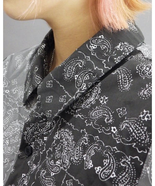 VIBGYOR（ヴィブジョー）の「【Re:one】-NINE NUTS-  Bandana switching L/S shirt(MA)（シャツ/ブラウス・メンズ・ブラック/ネイビー・FREE）」の16枚目の写真