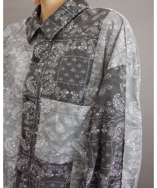 VIBGYOR（ヴィブジョー）の「【Re:one】-NINE NUTS-  Bandana switching L/S shirt(MA)（シャツ/ブラウス・メンズ・ブラック/ネイビー・FREE）」の15枚目の写真