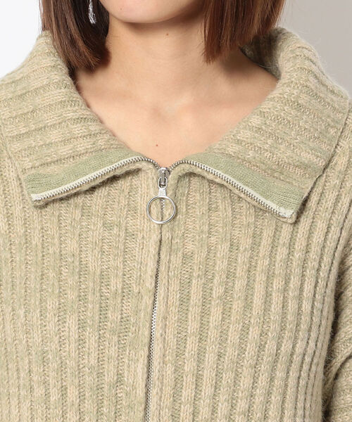 ottod'Ame(オットダム)の「ottod'Ame/オットダム/KNIT ZIP(カーディガン/ボレロ・レディース・ミント・SMALL)」の5枚目の写真