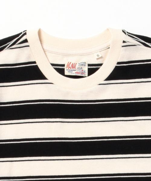 M.Nii（エムニーイ）の「M.Nii / Malibu Stripe-T（Tシャツ/カットソー・レディース・ブラック/レッド・ONE SIZE）」の7枚目の写真