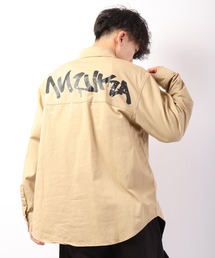 MISHKA キープウォッチプリント ミリタリー長袖シャツ