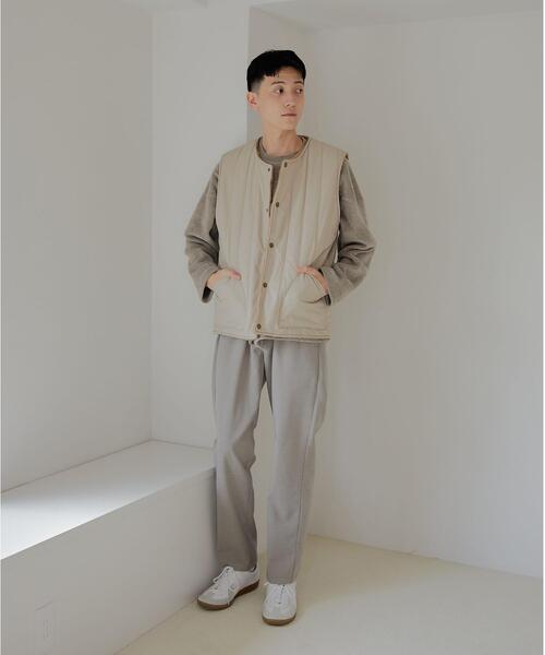 green label relaxing（グリーンレーベルリラクシング）の「＜GLR/ lab＞リバーシブル ベスト（ベスト・メンズ・ベージュ/ネイビー・S/M/L/XL）」の12枚目の写真