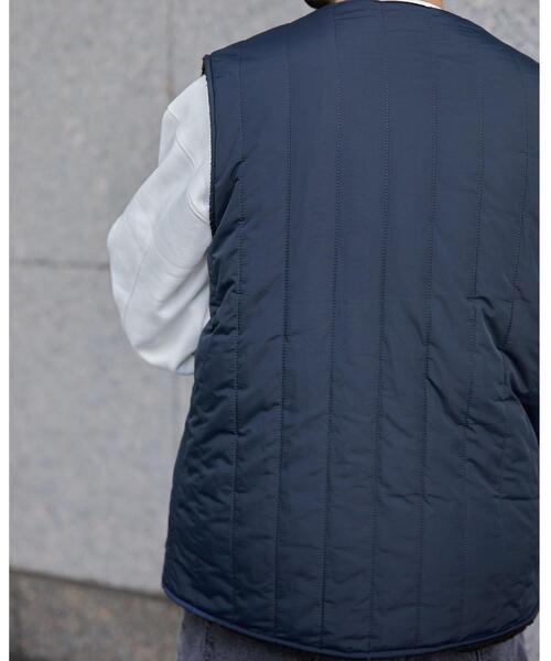 green label relaxing（グリーンレーベルリラクシング）の「＜GLR/ lab＞リバーシブル ベスト（ベスト・メンズ・ベージュ/ネイビー・S/M/L/XL）」の6枚目の写真