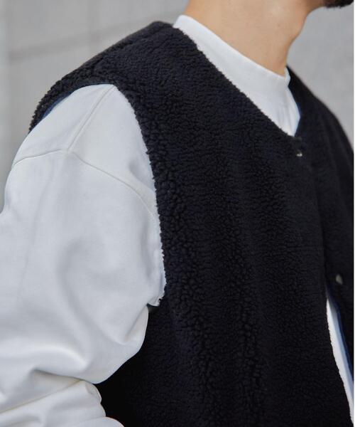 green label relaxing（グリーンレーベルリラクシング）の「＜GLR/ lab＞リバーシブル ベスト（ベスト・メンズ・ベージュ/ネイビー・S/M/L/XL）」の4枚目の写真