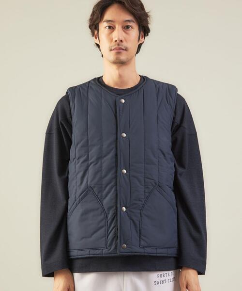 green label relaxing（グリーンレーベルリラクシング）の「＜GLR/ lab＞リバーシブル ベスト（ベスト・メンズ・ベージュ/ネイビー・S/M/L/XL）」の17枚目の写真