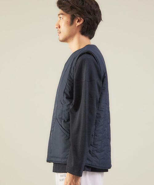 green label relaxing（グリーンレーベルリラクシング）の「＜GLR/ lab＞リバーシブル ベスト（ベスト・メンズ・ベージュ/ネイビー・S/M/L/XL）」の9枚目の写真