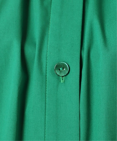 Simplicite（サンプリシテ）の「2WAYシャーリングチュニックシャツ◆（シャツ/ブラウス・レディース・ブラック/グリーン・FREE）」の4枚目の写真