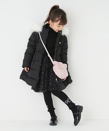 ✨美品❣️✨kate spade インファントファー ダウンコート 90cm 黒 ケイトスペード ファー付き 黒ダウンコート ✨美品❣️✨kate spade