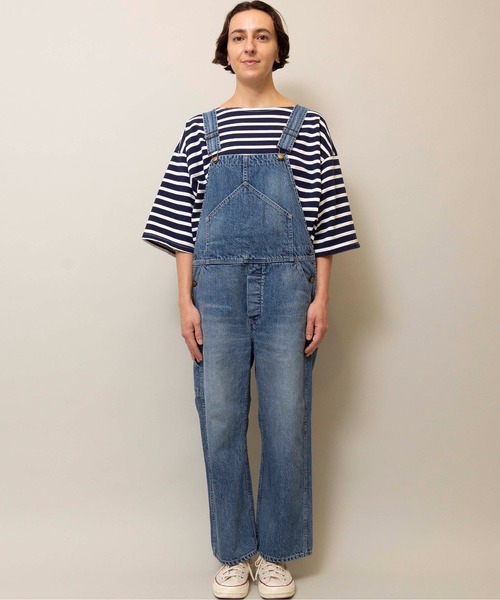 Attick by Johnbull（アティックバイジョンブル）の「【Attick by Johnbull】オーバーオール（サロペット/オーバーオール・レディース・インディゴブルー・SMALL）」の3枚目の写真