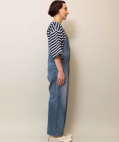 Attick by Johnbull（アティックバイジョンブル）の「【Attick by Johnbull】オーバーオール（サロペット/オーバーオール・レディース・インディゴブルー・SMALL）」の4枚目の写真