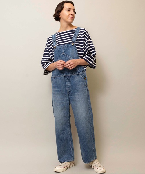 Attick by Johnbull（アティックバイジョンブル）の「【Attick by Johnbull】オーバーオール（サロペット/オーバーオール・レディース・インディゴブルー・SMALL）」の2枚目の写真