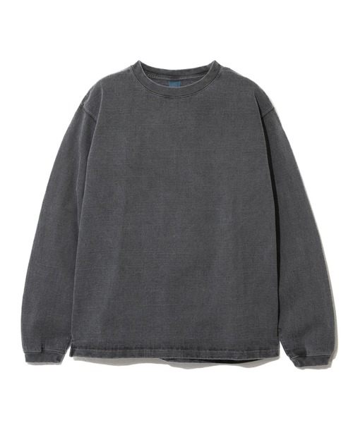 Good On（グッドオン）の「Good On/グッドオン　L/S HEAVY CREW TEE（Tシャツ/カットソー・メンズ・ホワイト/ワイン/ブルー系その他/ブラック・MEDIUM/X-LARGE/LARGE）」の2枚目の写真