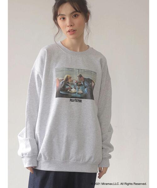 Green Parks(グリーンパークス)の「■PULP FICTION パンプキン&ハニースウェット*(スウェット・レディース・グレー・FREE)」の5枚目の写真
